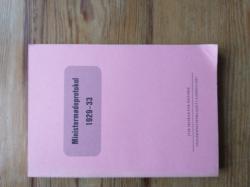 Billede af bogen Ministermødeprotokol 1929-33