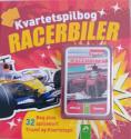 Billede af bogen  Racerbiler. Kvartetspilbog. Bog plus 32 spillekort