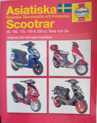 Billede af bogen Asiatiska scootrar, Haynes gör-det-själv-handbok