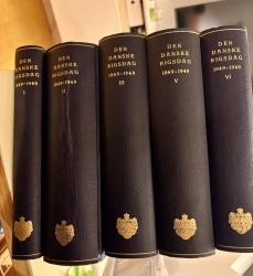 Den danske rigsdag 1849-1949 bind 1,2,3,5 og 6