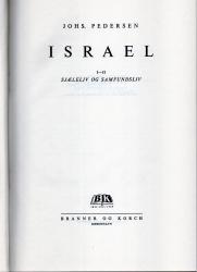 Billede af bogen Israel - sjæleliv og samfundsliv